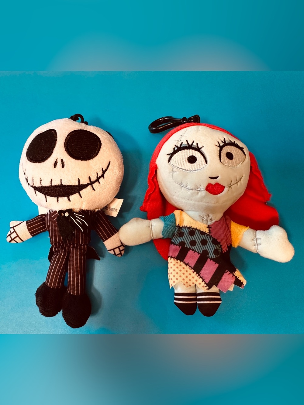 Disney Tim Burton’s Nightmare Before Christmas Plush Keychain/Clip Plush Set